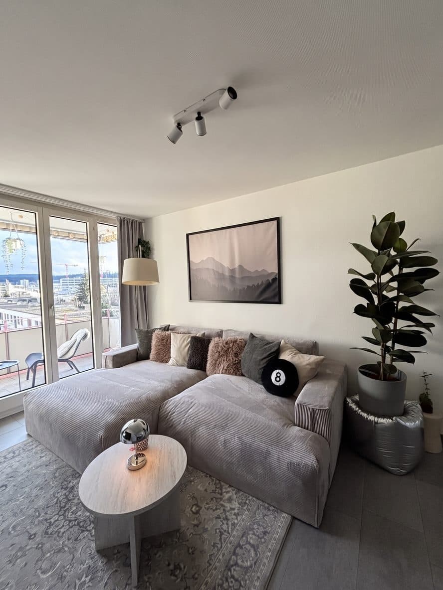 A living room, then the same room with a collapsed ceiling.